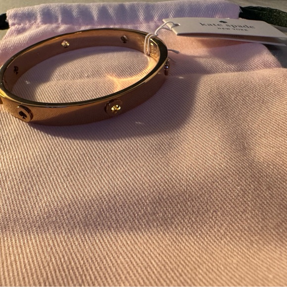 Kate Spade Spot The Spade Studded Hinged Bangle - Picture 5 of 8